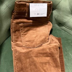 LOFT High Waist Skinny Corduroy Pants.